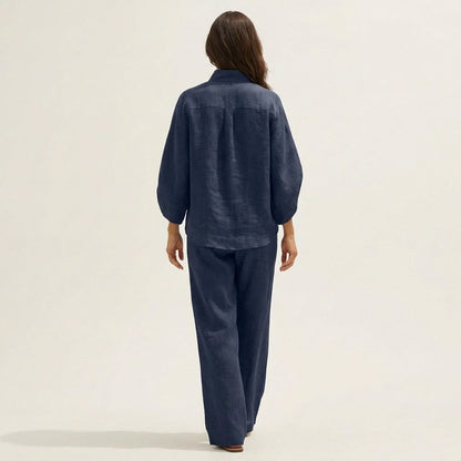 Zerah Linen Two-Piece Set – Effortless Style and Breathable Comfort